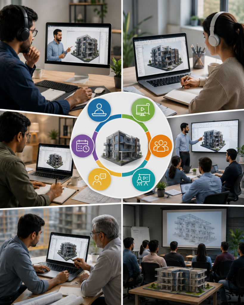 BIM Course Training Formats. Bimsrv Academy